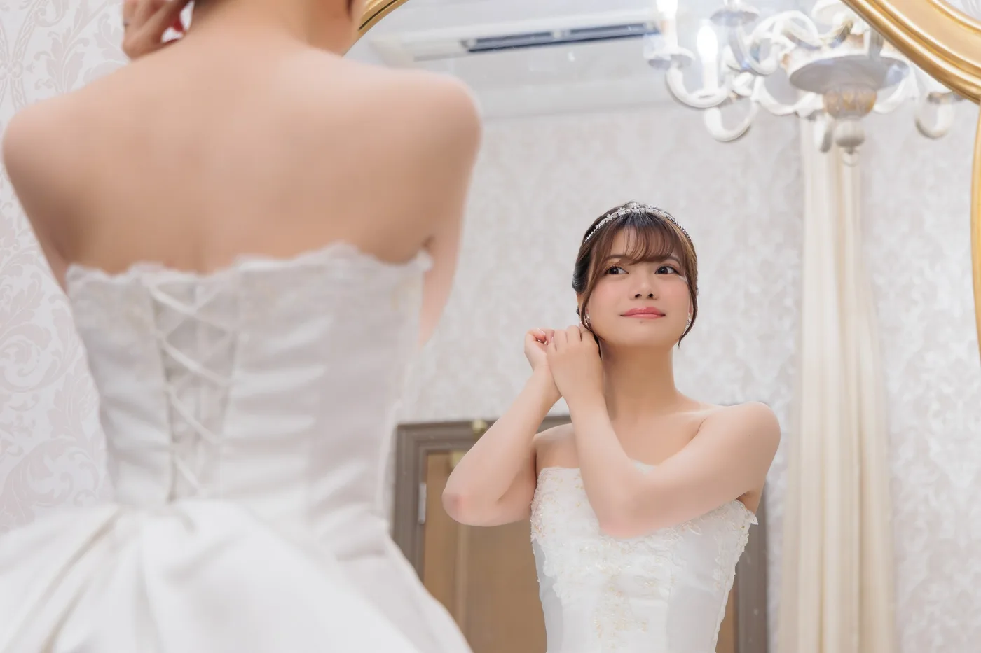 結婚式当日のウェディングドレス姿|鈴鹿のパーソナルジムsureで5ヶ月間ボディメイクした20代女性